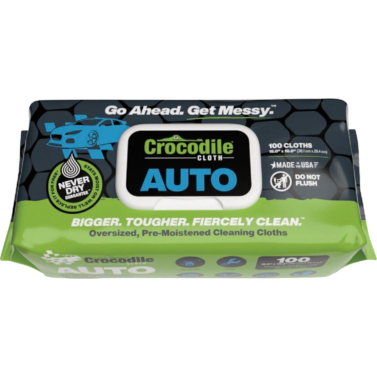 Crocodile Cloth Auto Cleaning Wipe (100-Count)