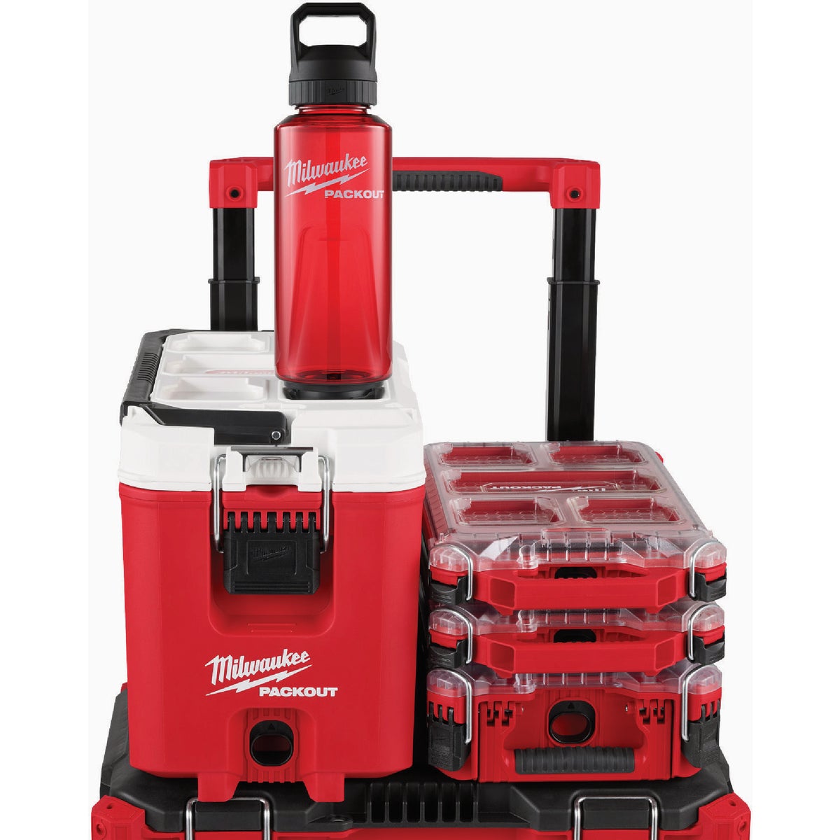 Milwaukee PACKOUT 48 Oz. Plastic Bottle with Chug Lid, Red Image 4