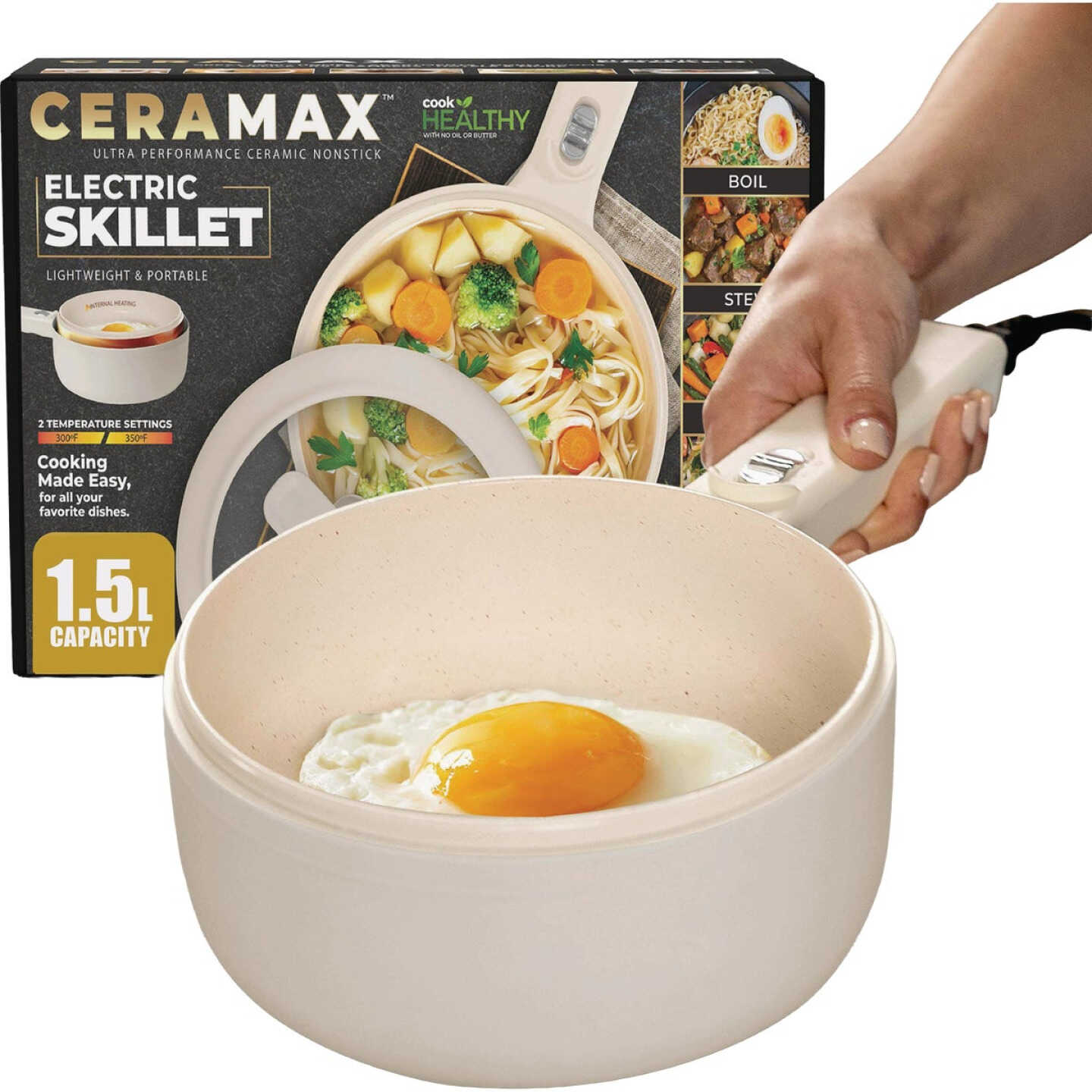 Ceramax 8 In. Electric Skillet Image 1
