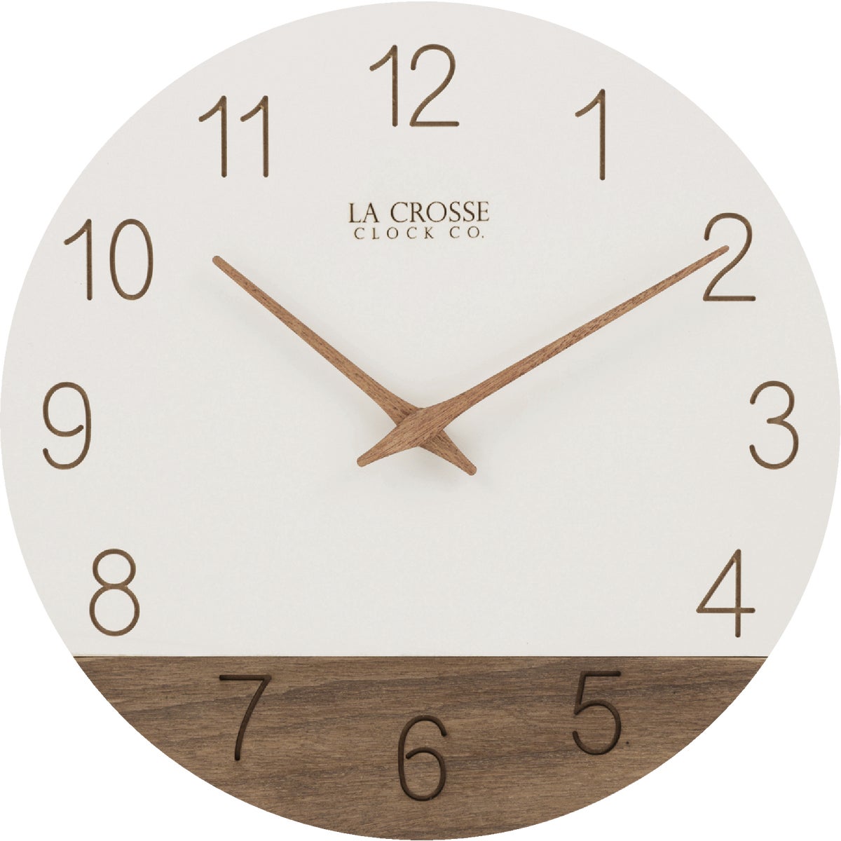 La Crosse Clock Co. 12 In. Sierra Wood Wall Clock  Image 6