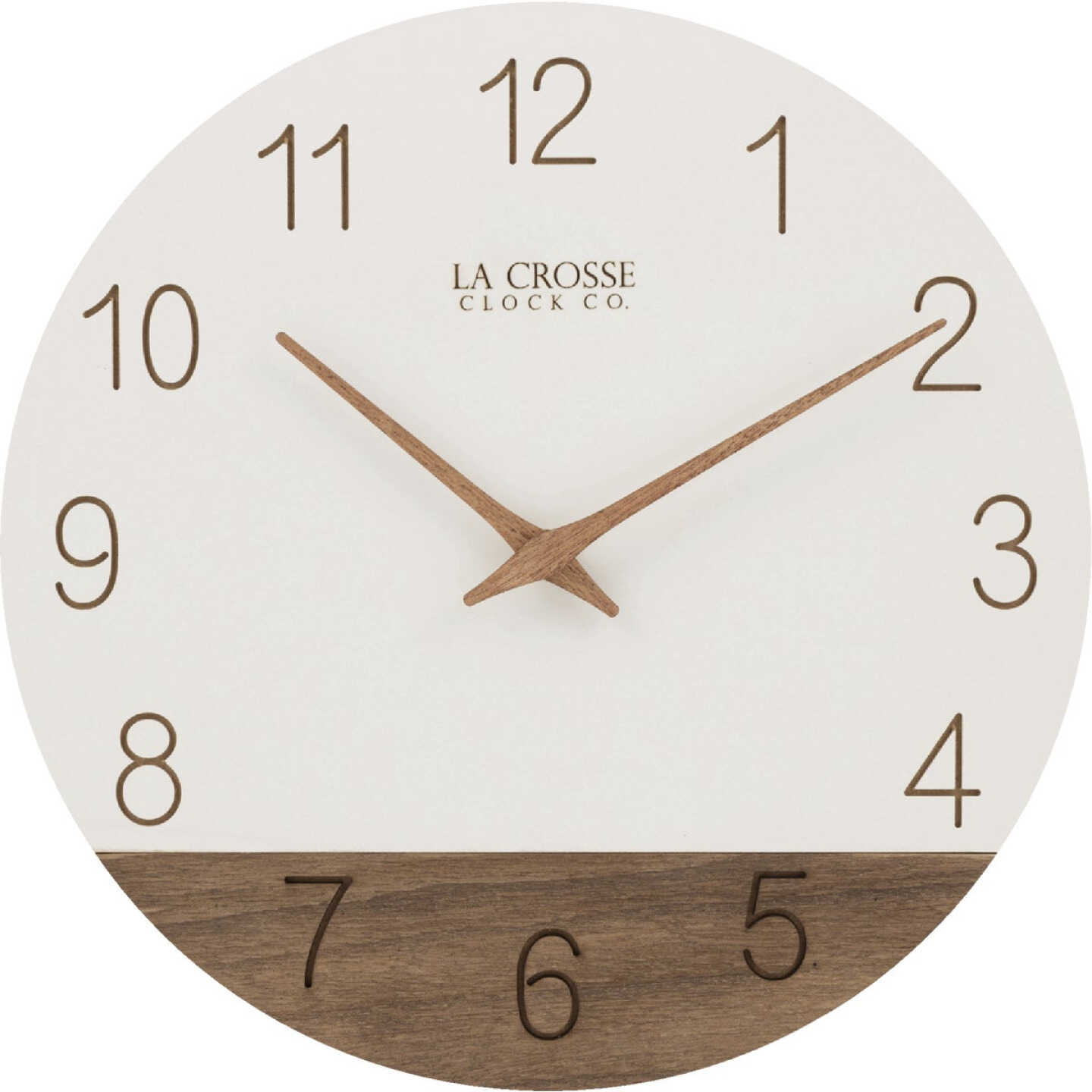 La Crosse Clock Co. 12 In. Sierra Wood Wall Clock Image 6