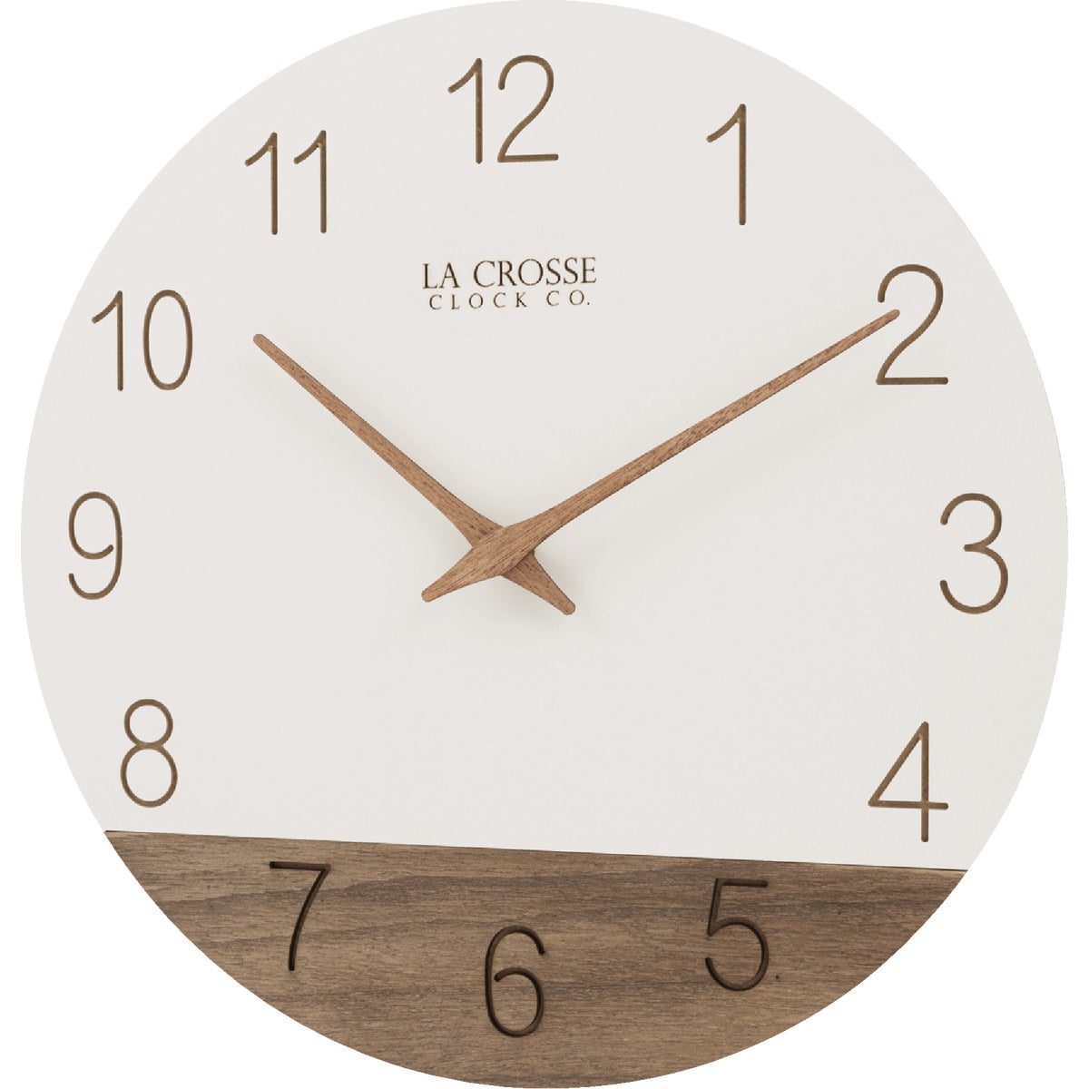La Crosse Clock Co. 12 In. Sierra Wood Wall Clock 