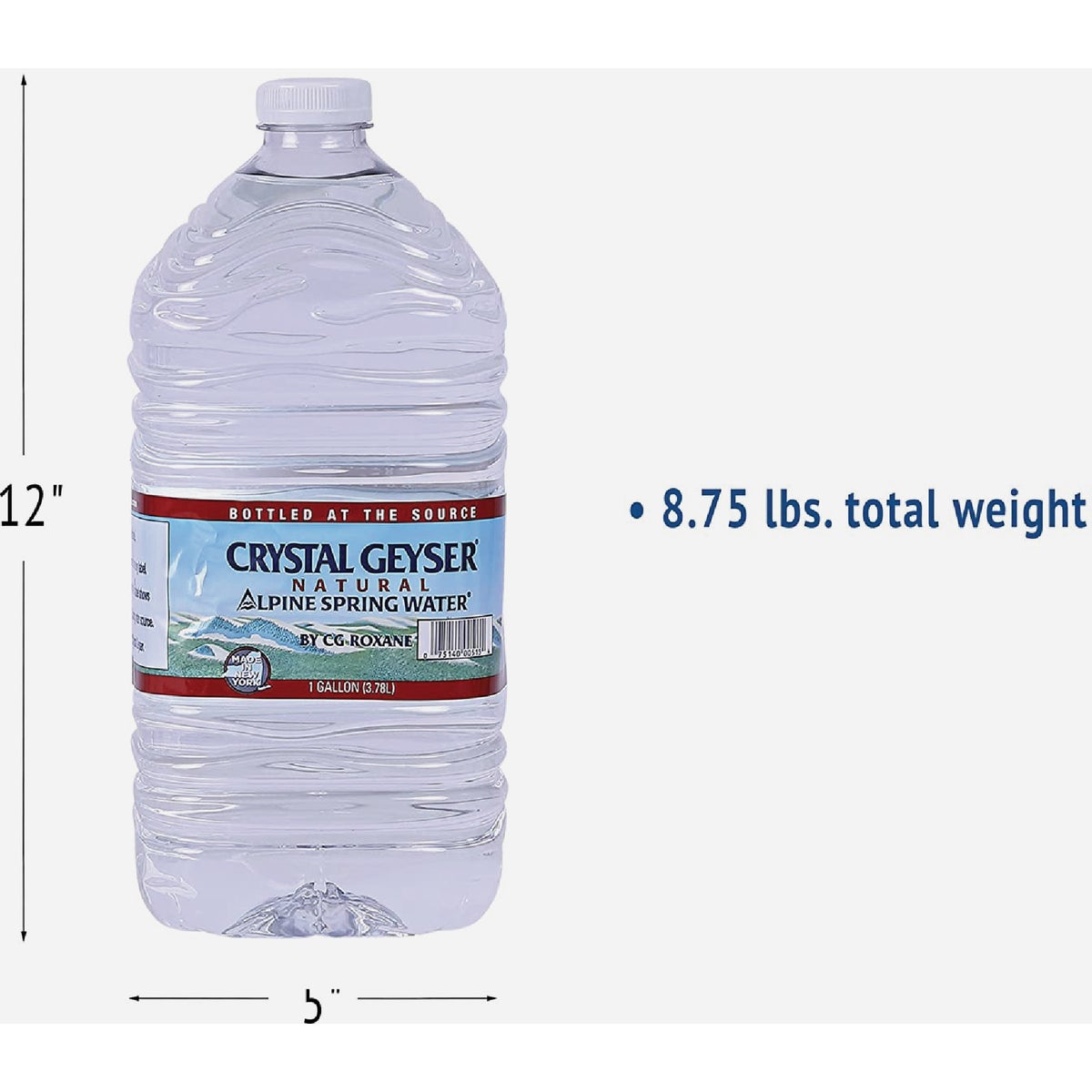 Crystal Geyser Alpine Spring 1 Gal. Water (6-Pack) Image 2
