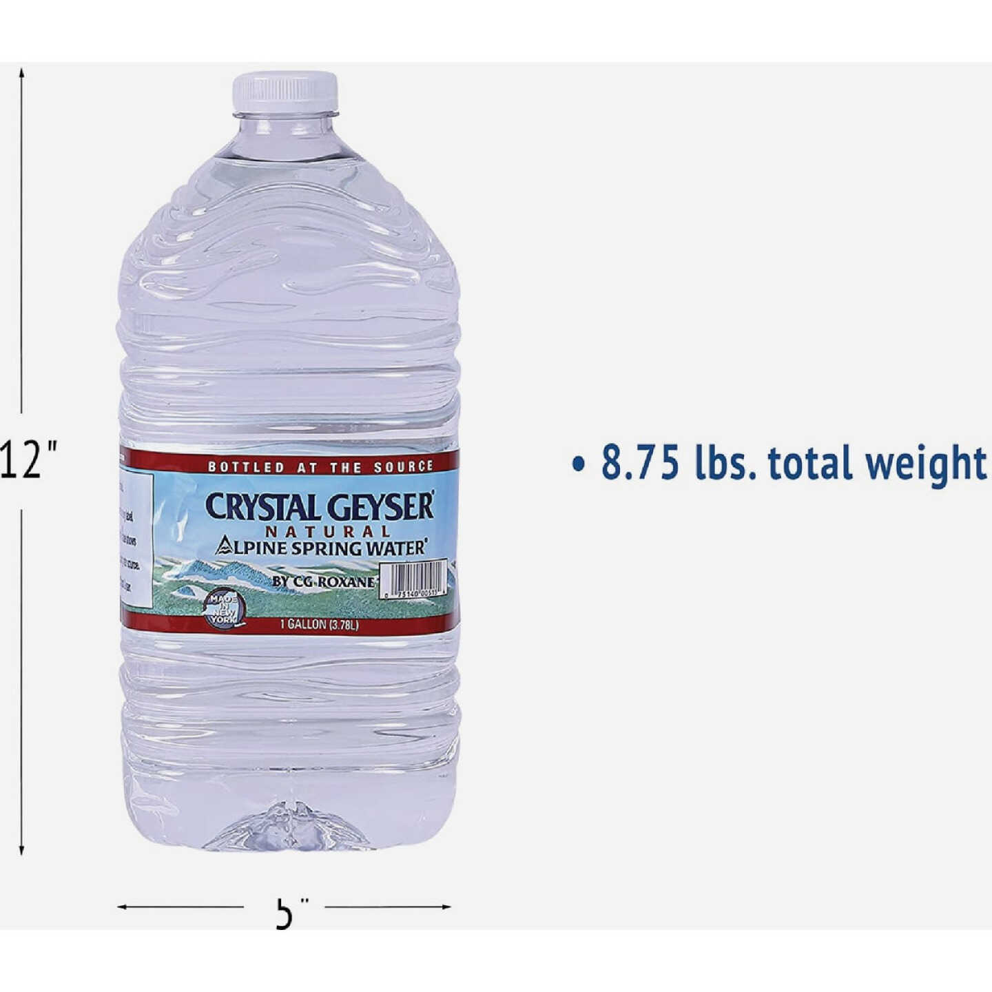 Crystal Geyser Alpine Spring 1 Gal. Water (6-Pack) Image 2