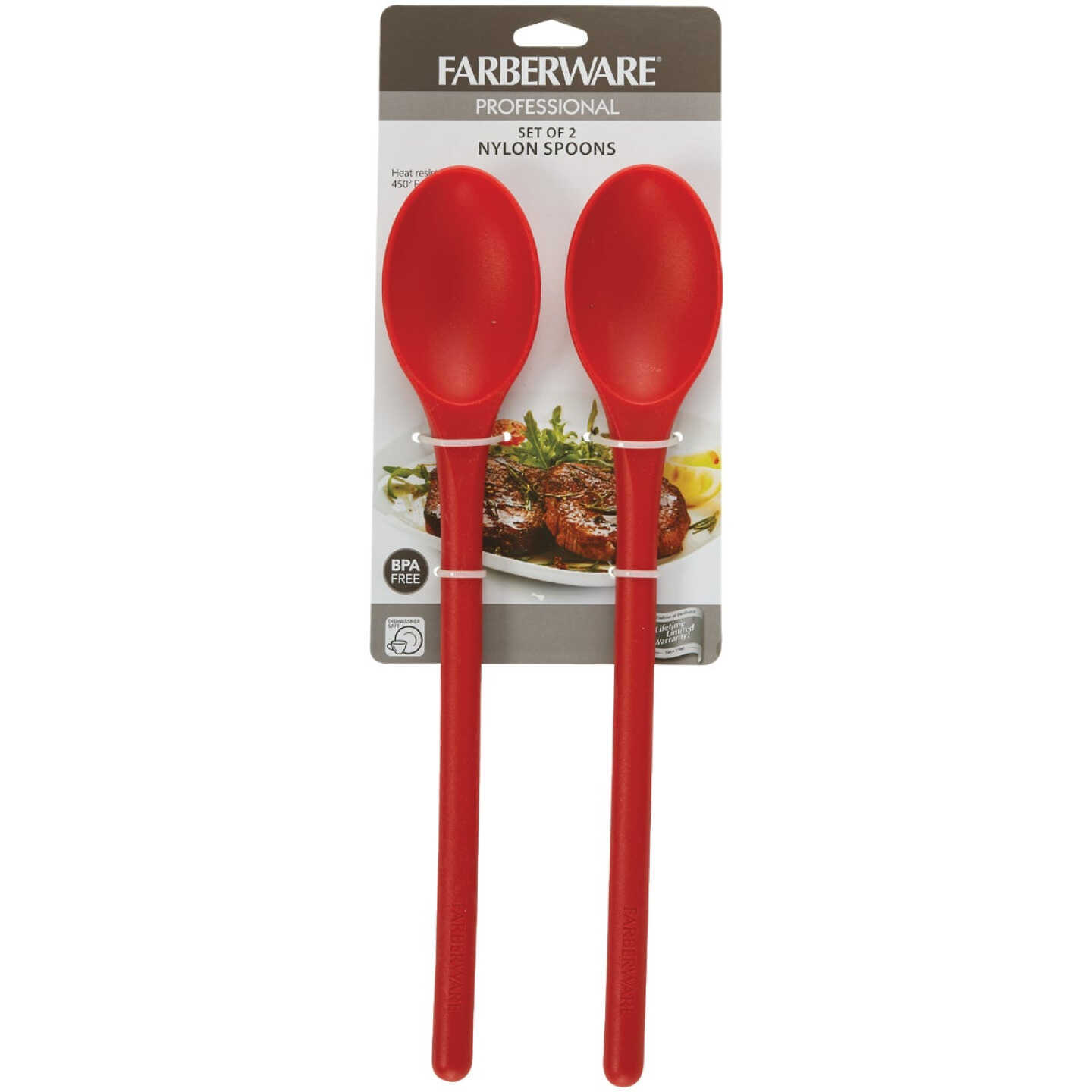 Farberware Pro Red Nylon Mixing Spoon (2-Piece) Image 2