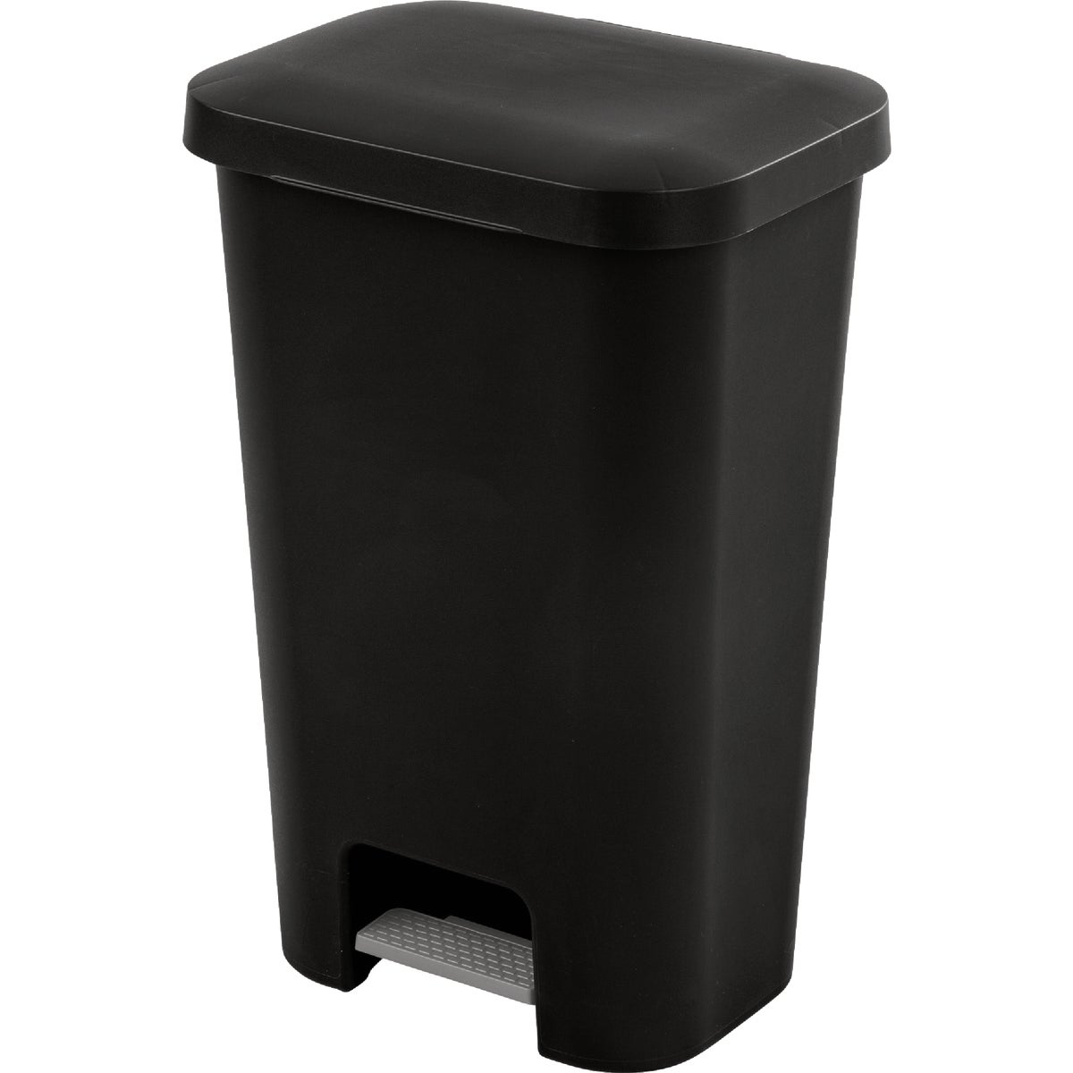 Sterilite 11.9 Gal. Black StepOn Wastebasket