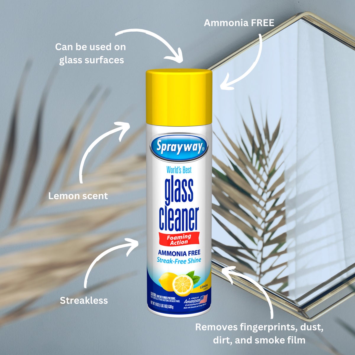 Sprayway 19 Oz. Lemon Glass Cleaner Image 2