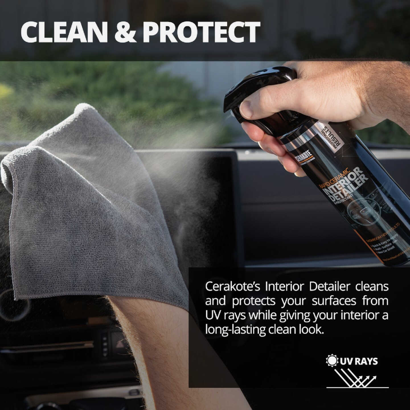 Cerakote 12 Oz. Rapid Ceramic Interior Detailer and Protectant Spray Image 2