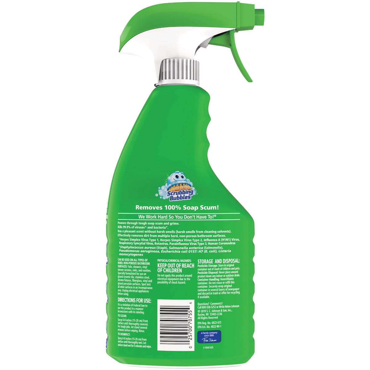 Scrubbing Bubbles 32 Oz. Citrus Disinfectant Bathroom Grime Fighter Cleaner Image 2
