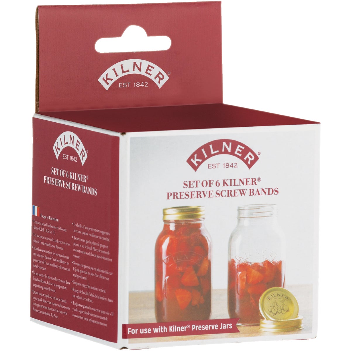 Kilner Preserve Jar Screw Bands (6-Count) Image 2
