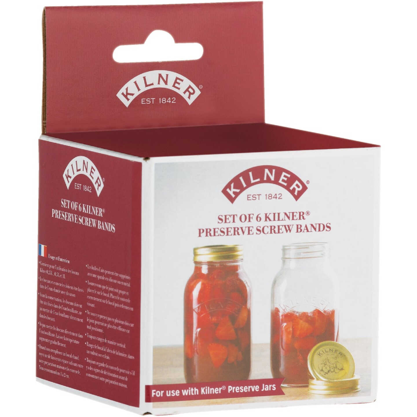 Kilner Preserve Jar Screw Bands (6-Count) Image 2