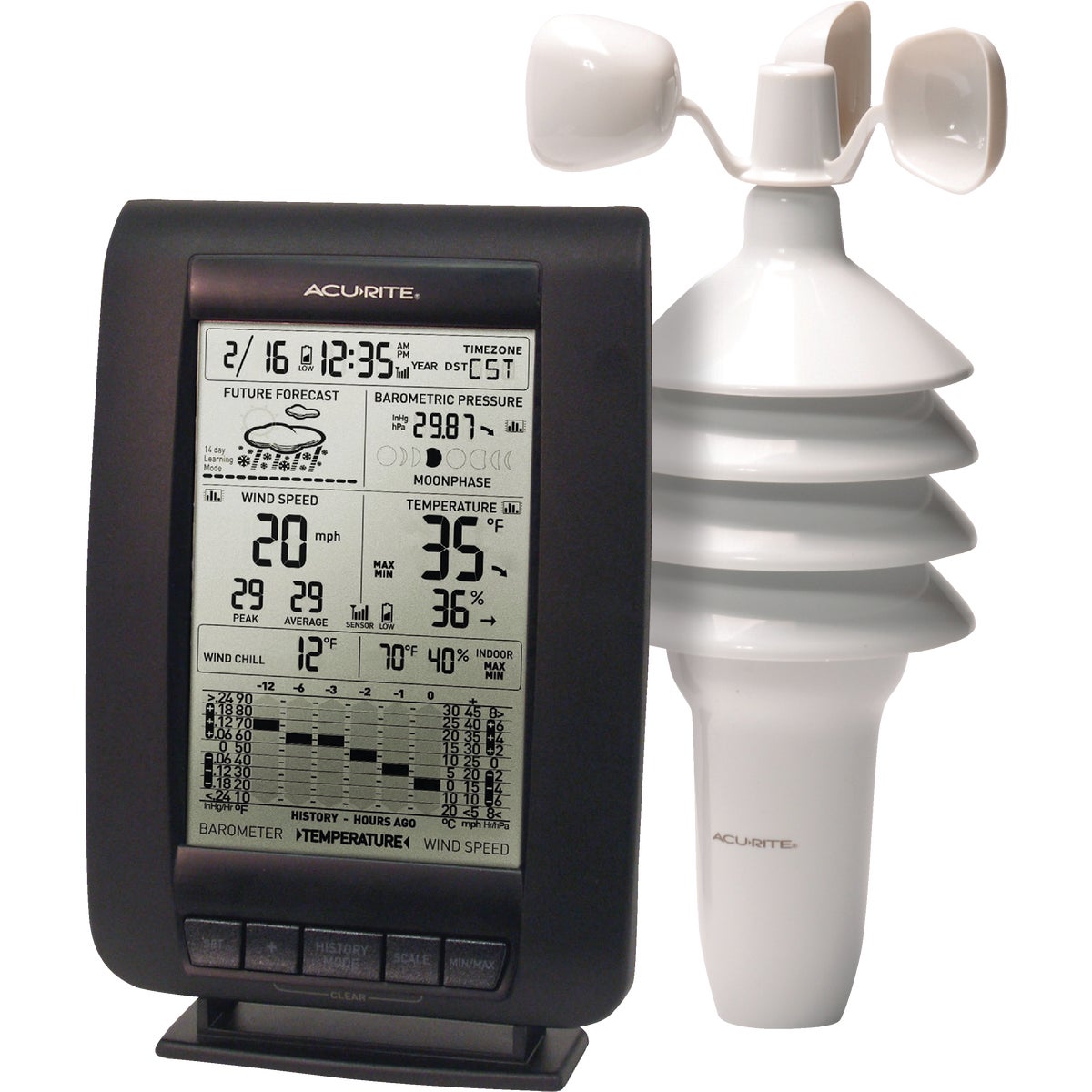 Acu-Rite Wind Weather Center Weather Station