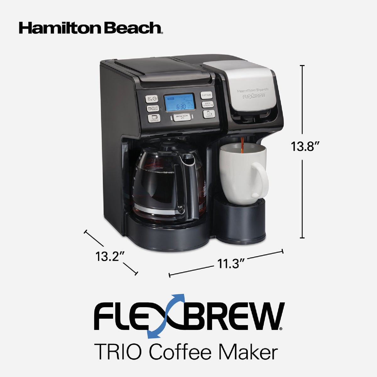 Hamilton Beach FlexBrew Trio 12 Cup Black Coffee Maker Image 9