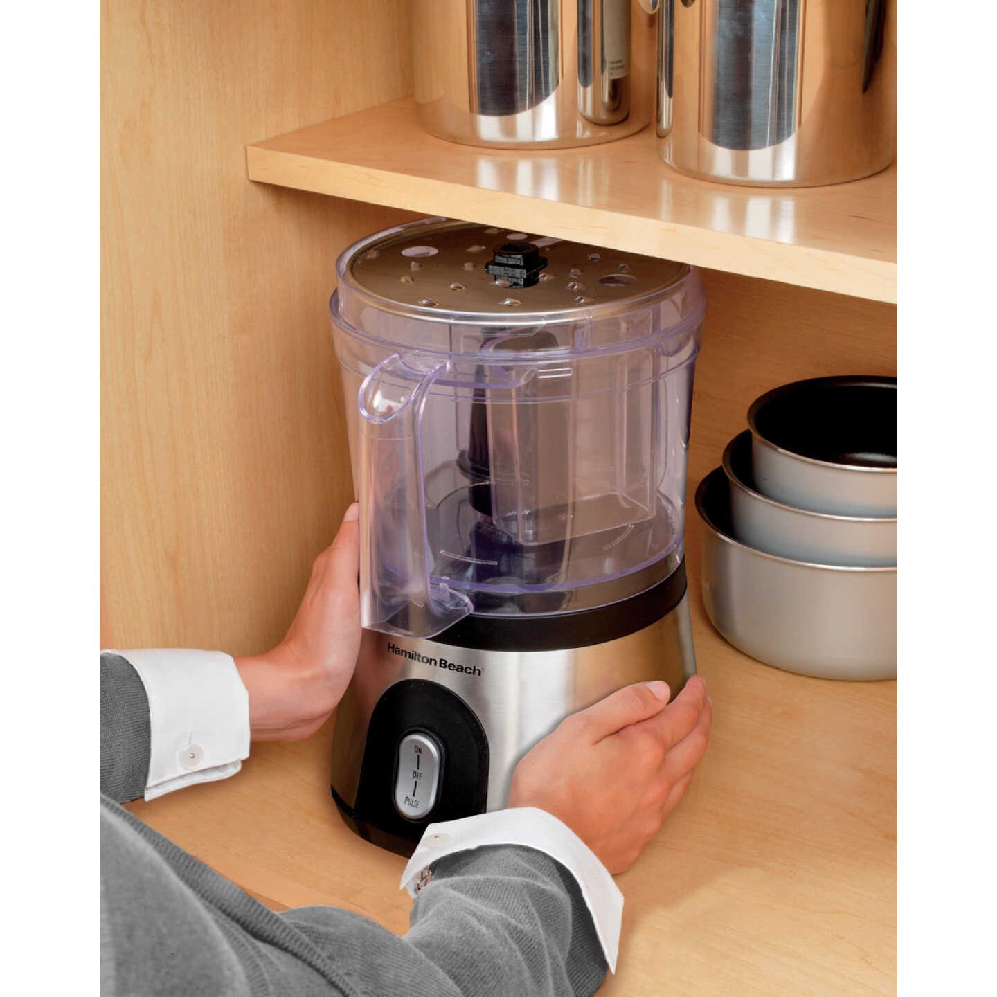 Hamilton Beach 10-Cup Stainless Steel Food Processor Image 4