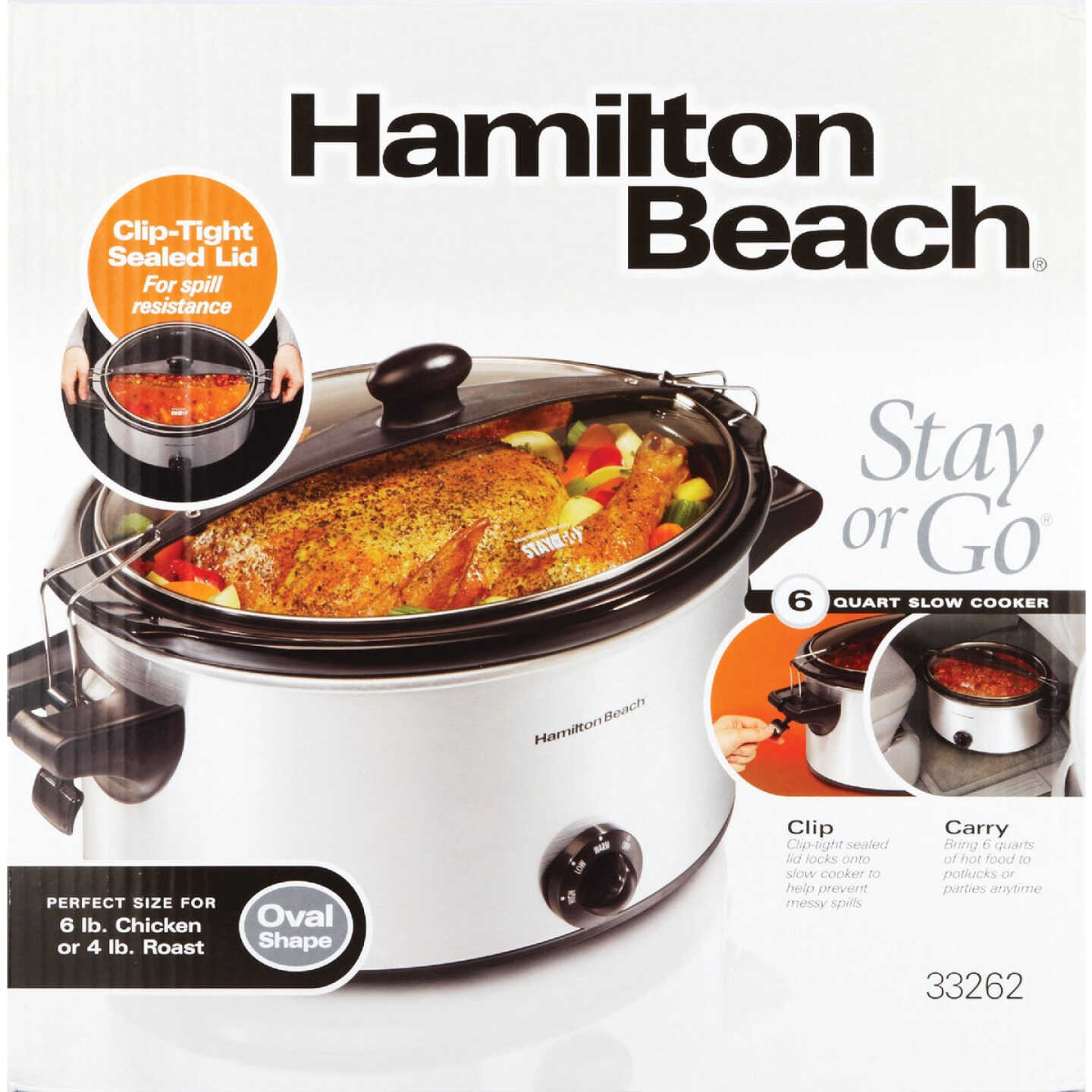Hamilton Beach Stay or Go 6 Qt. Stainless Steel Slow Cooker Image 6