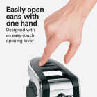 Hamilton Beach Smooth Touch Chrome Electric Can Opener with Easy-Touch Opening Lever Image 5