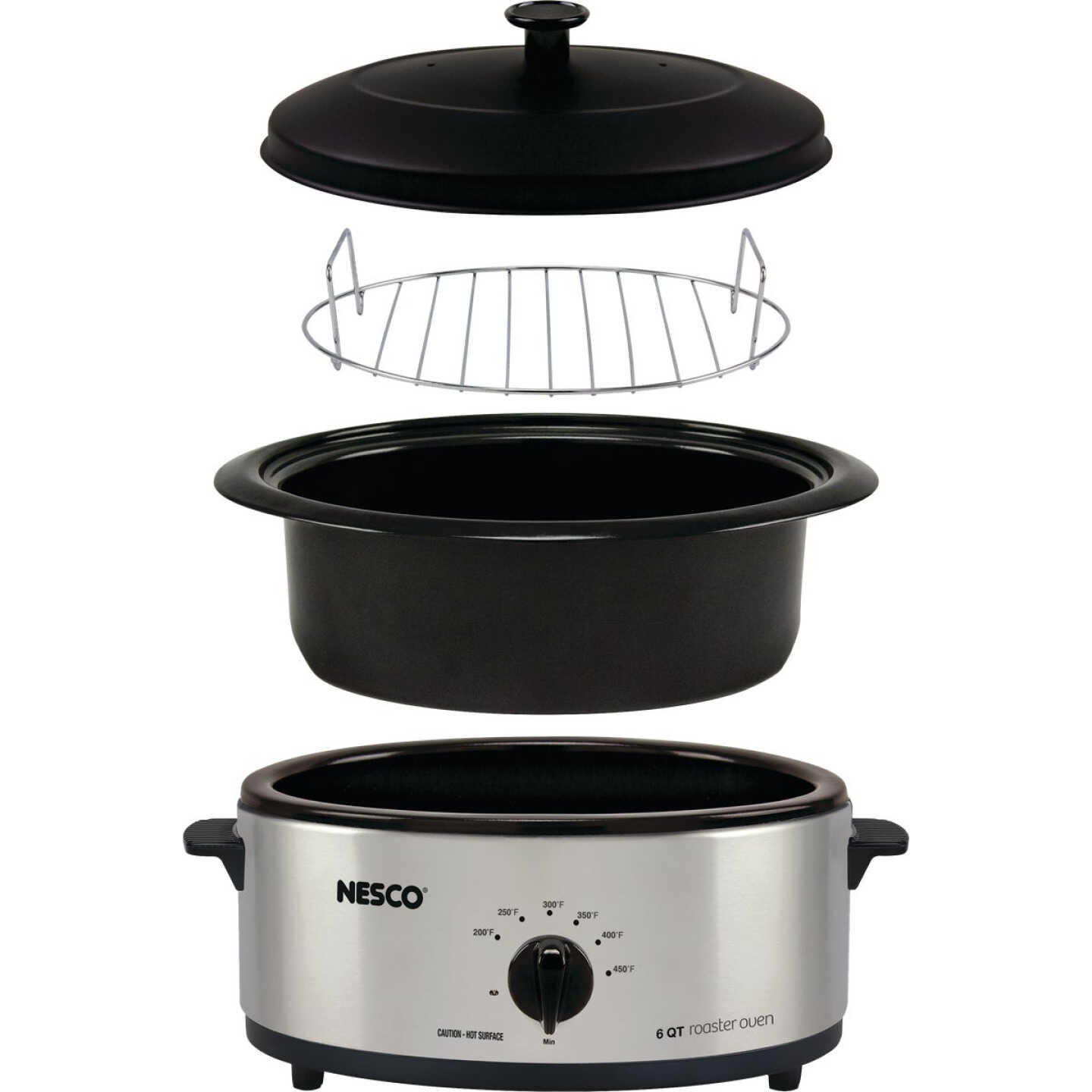 Nesco 6 Qt. Stainless Steel Electric Roaster Image 3