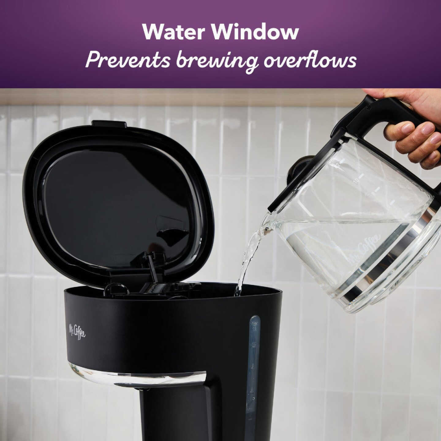 Mr. Coffee Switch Coffee Maker, 12-Cup Coffee Maker, Black Image 5