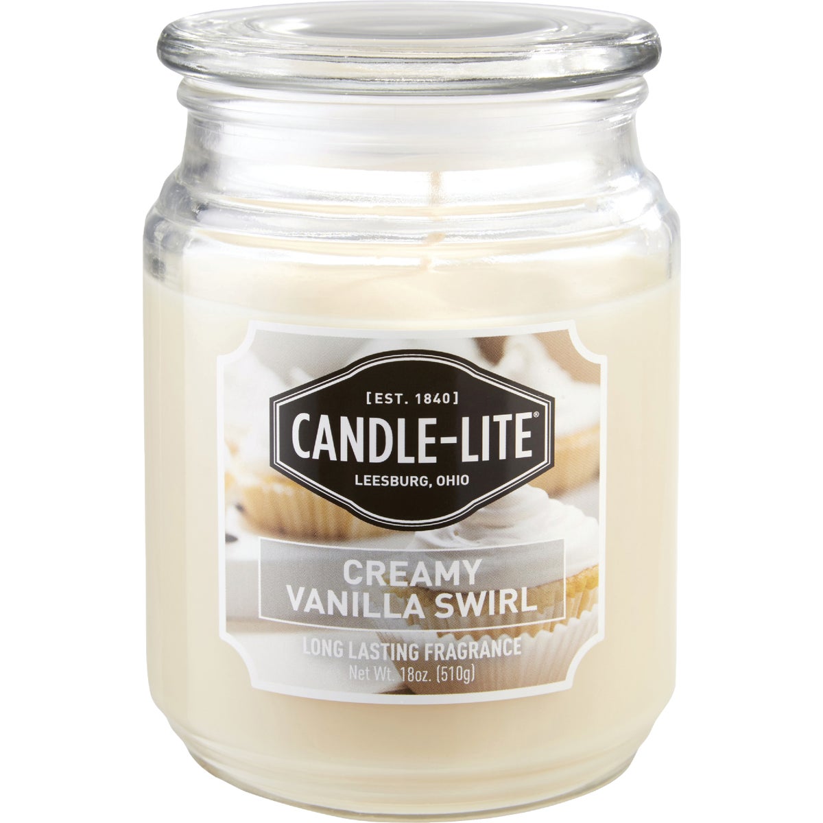 Candle-Lite Everyday 18 Oz. Creamy Vanilla Swirl Jar Candle