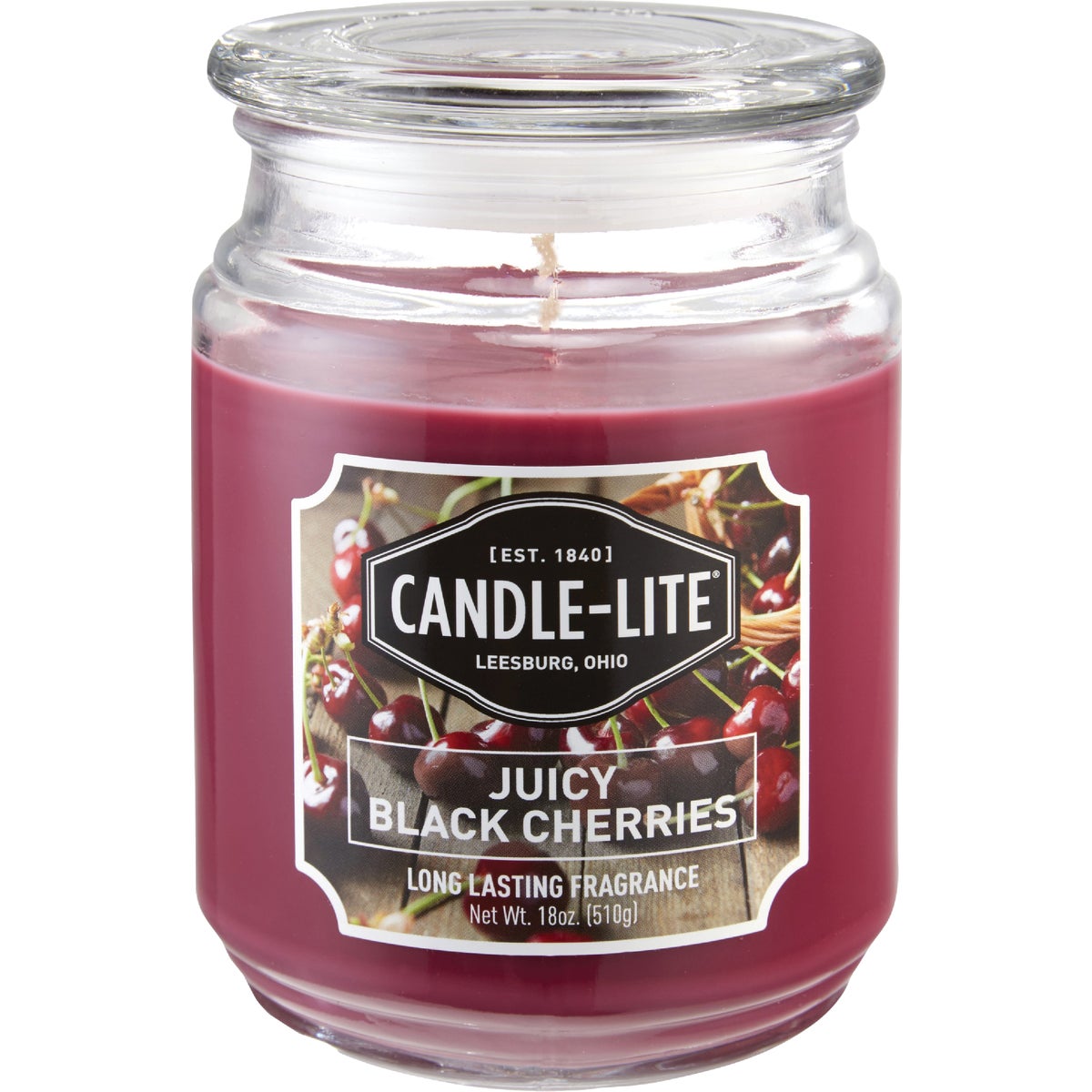 Candle-Lite Everyday 18 Oz. Juicy Black Cherries Jar Candle