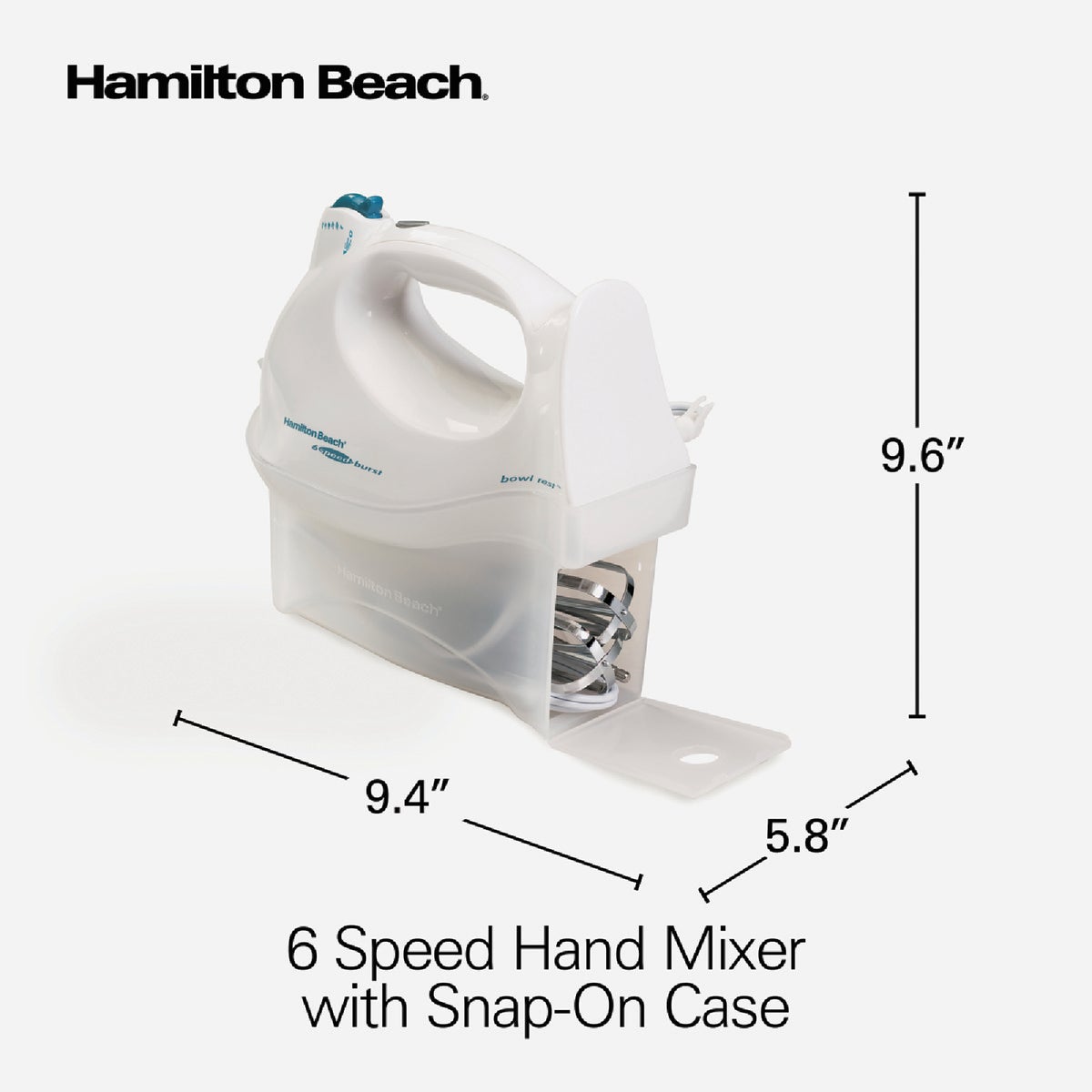 Hamilton Beach 6-Speed White Hand Mixer Image 4