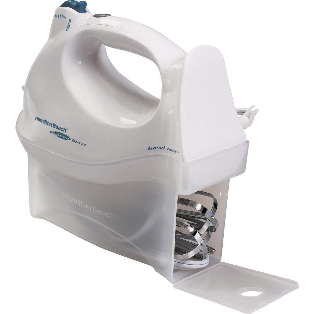 Hamilton Beach 6-Speed White Hand Mixer Image 6
