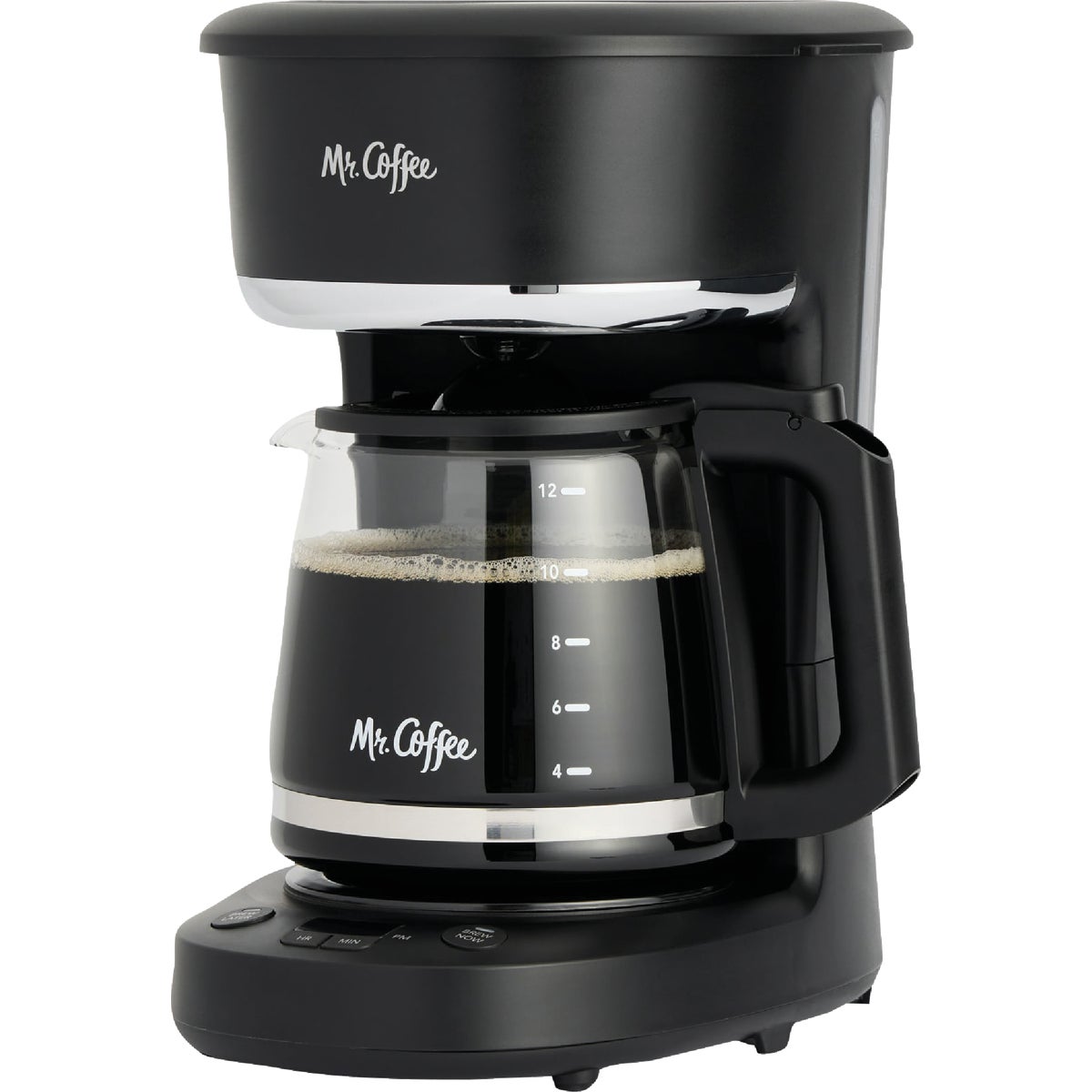 Mr. Coffee Programmable Coffee Maker, 12-Cup Coffee Maker, Black