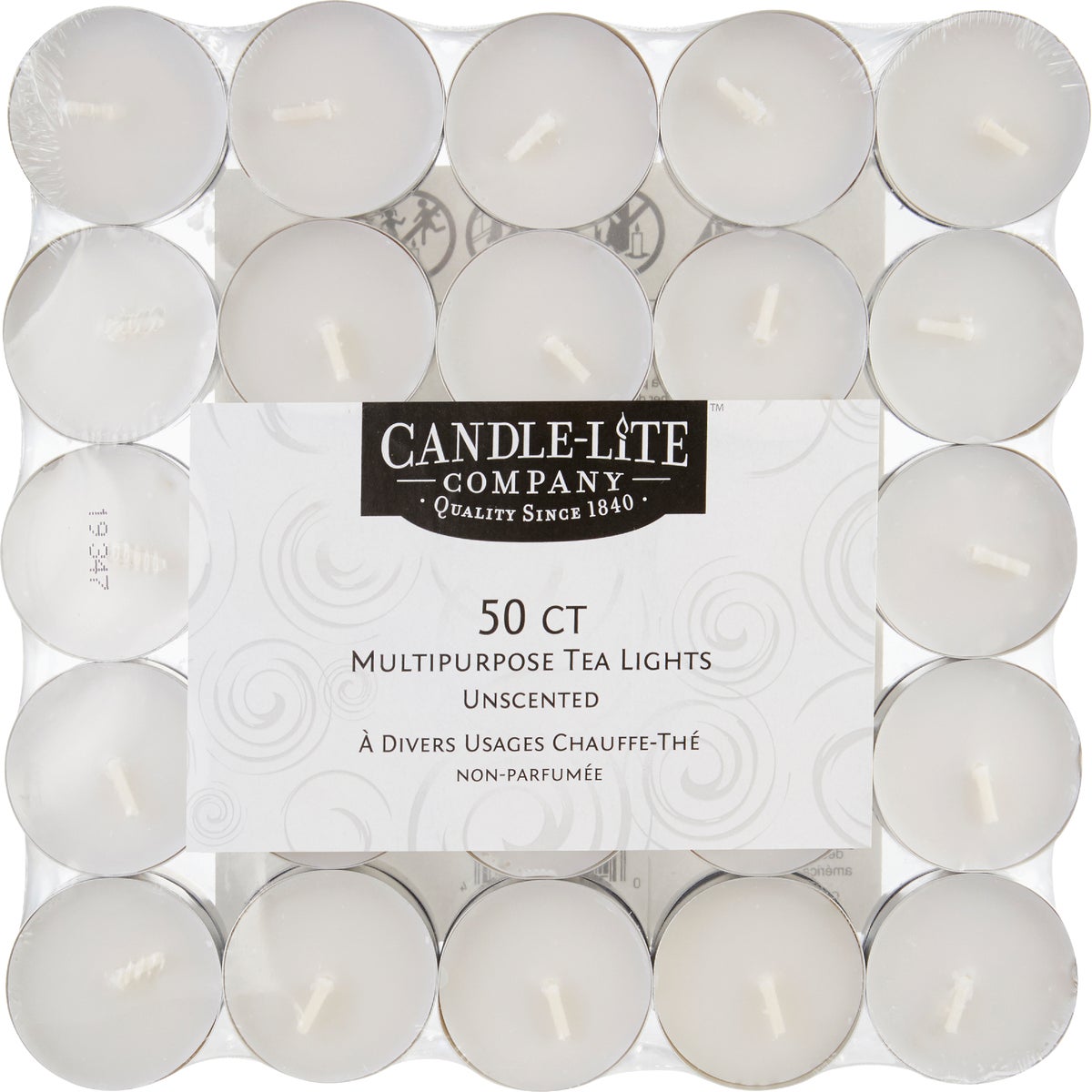 Candle-Lite Unscented Multipurpose Tea Lights (50-Pack)