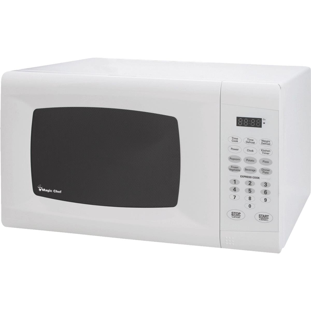 Magic Chef 0.9 Cu. Ft. White Countertop Microwave