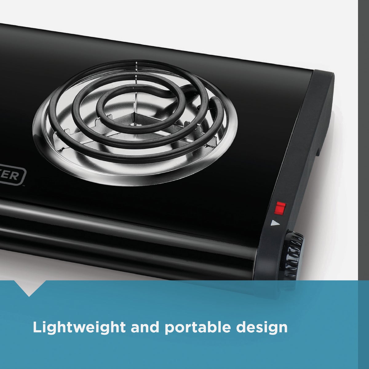 Black & Decker Double Coiled Burner Range Image 3