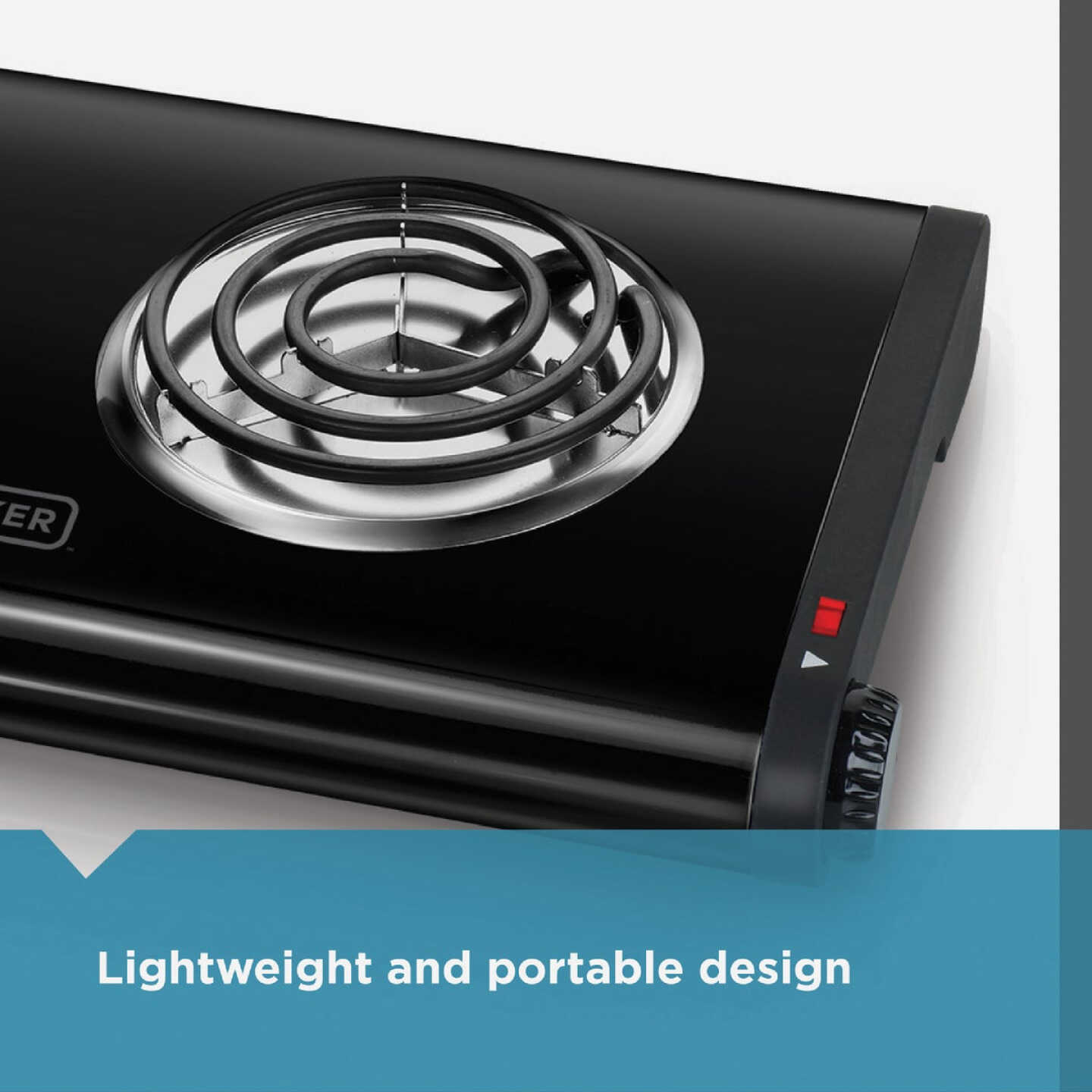 Black & Decker Double Coiled Burner Range Image 3