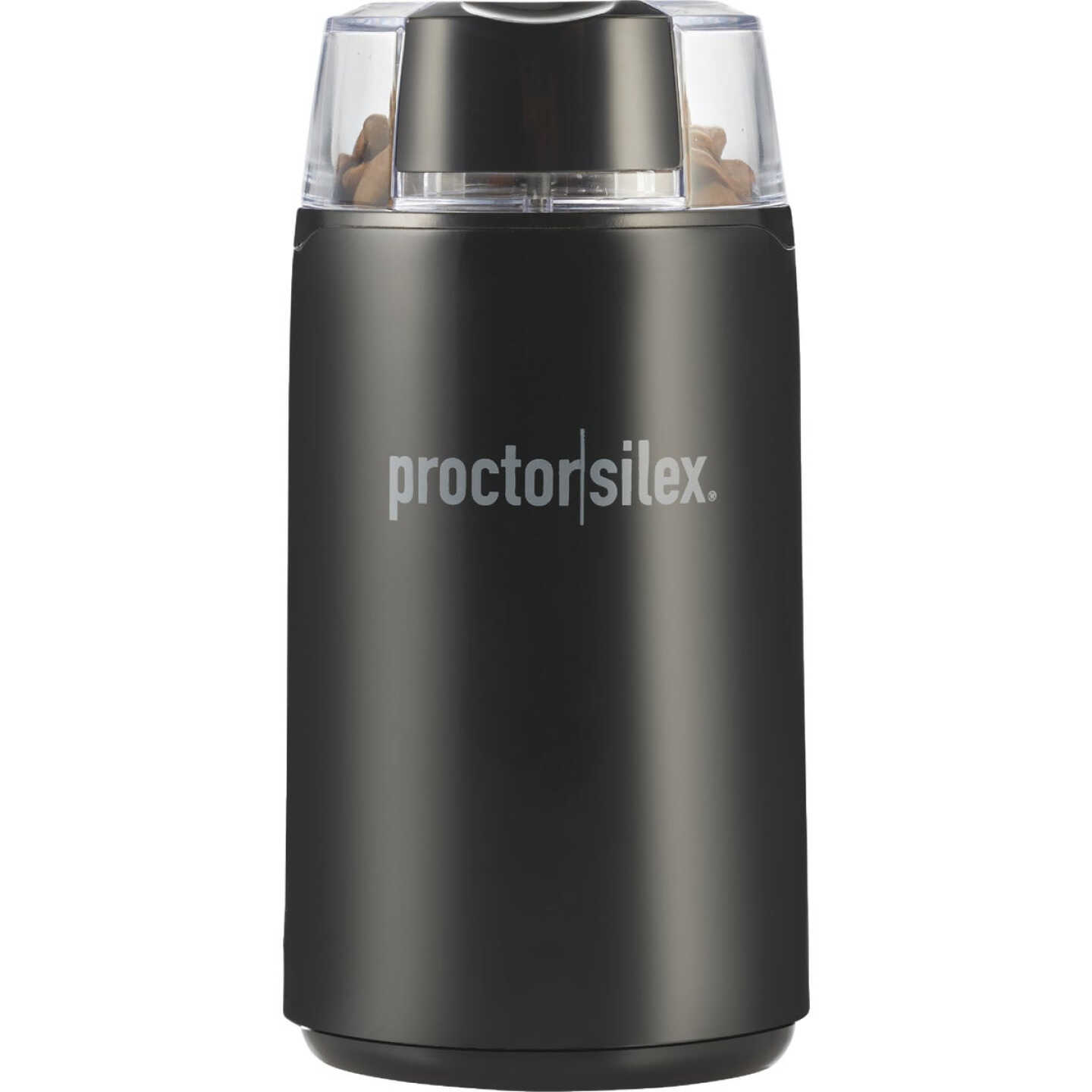 Proctor Silex 12 Cup Fresh Grind Black Coffee Grinder With Built-In Interlock Image 1