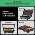 Chefman Electric Panini Press Grill and Gourmet Sandwich Maker (2 Slice) Image 3