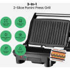 Chefman Electric Panini Press Grill and Gourmet Sandwich Maker (2 Slice) Image 2