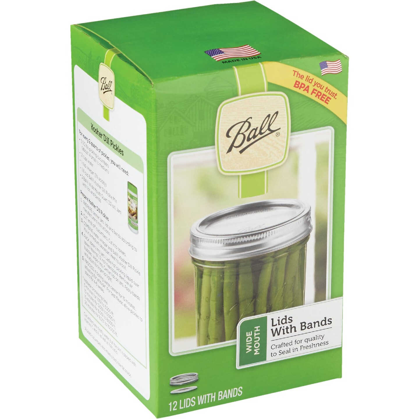 Ball Wide Mouth Dome Canning Lid with Band (12-Count) Image 1