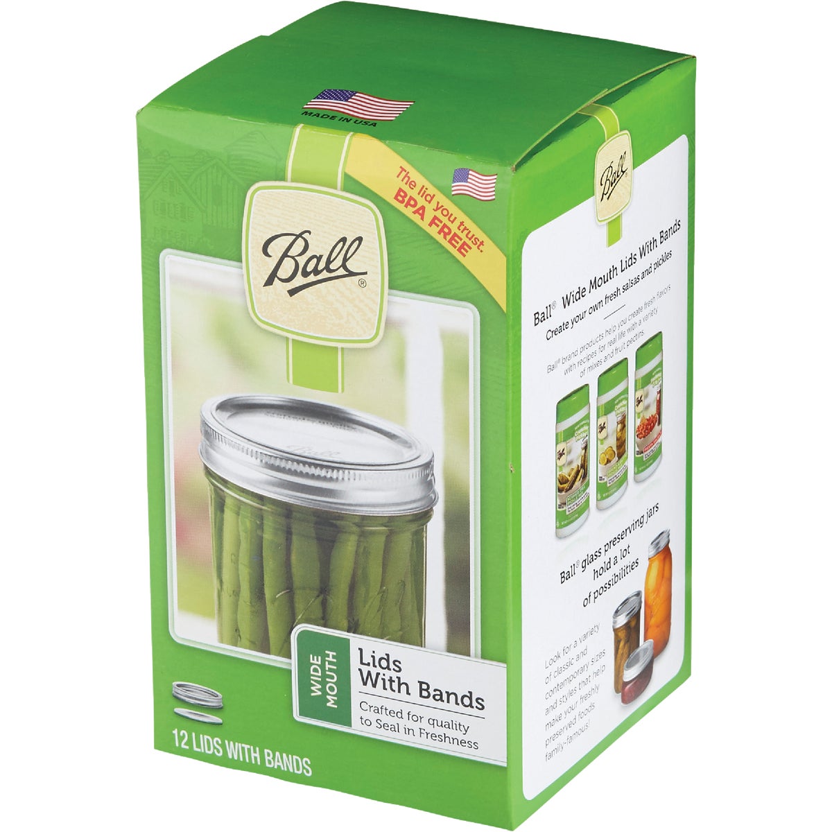 Ball Wide Mouth Dome Canning Lid with Band (12-Count) Image 3