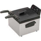 Presto ProFry 3 Qt. Silver Aluminum Dual Basket Deep Fryer Image 8