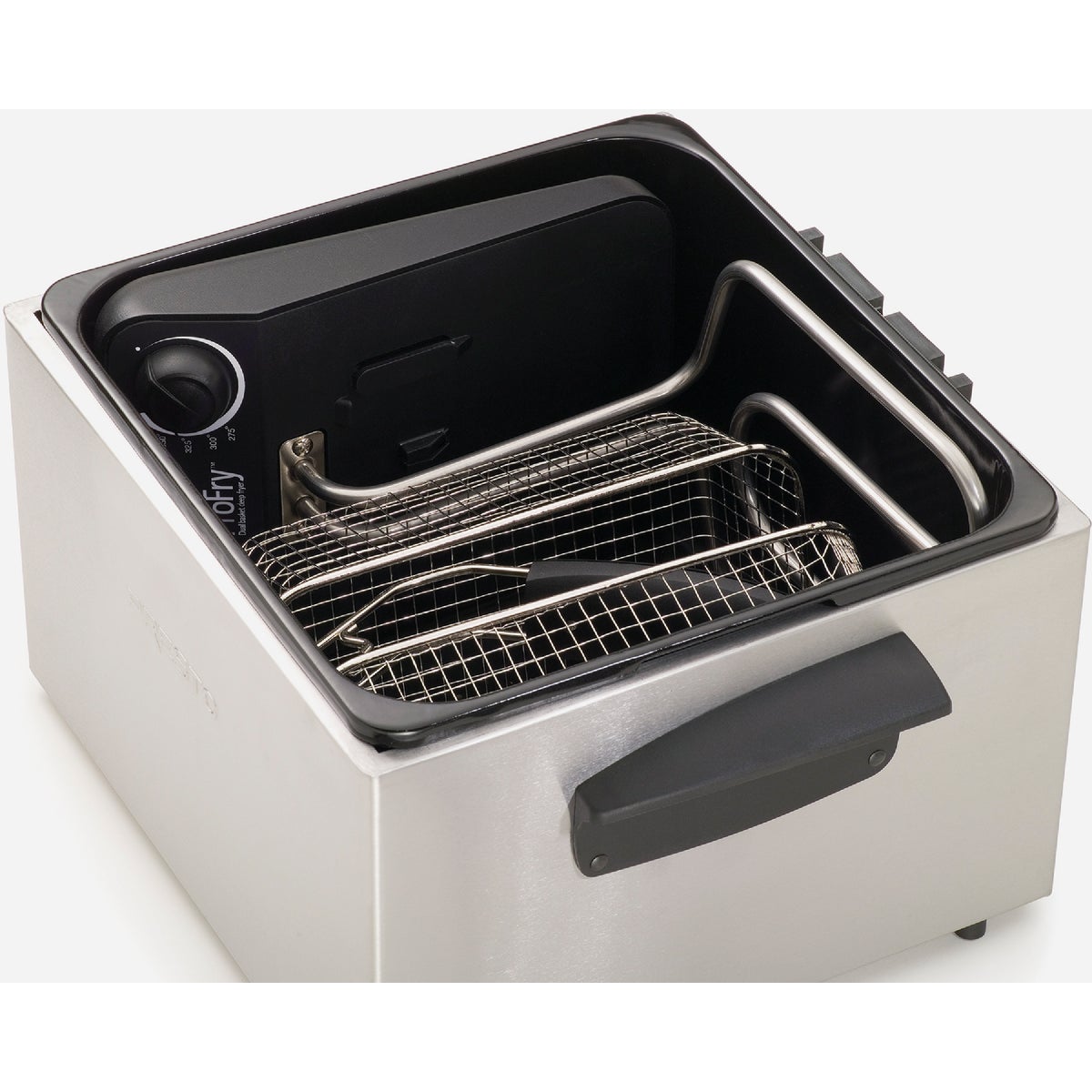 Presto ProFry 3 Qt. Silver Aluminum Dual Basket Deep Fryer Image 4