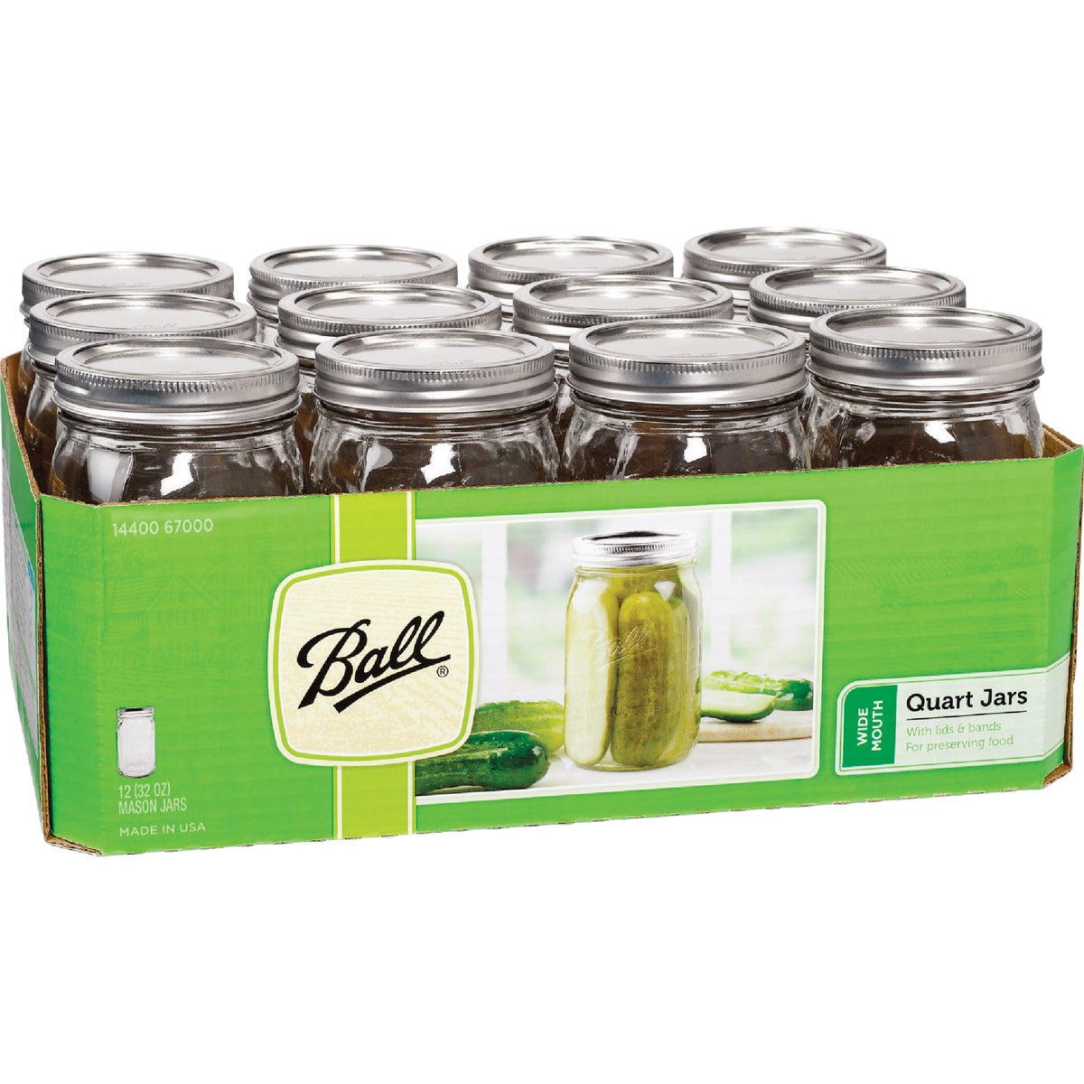 Ball 1 Quart Wide Mouth Mason Canning Jar (12-Count) Image 6