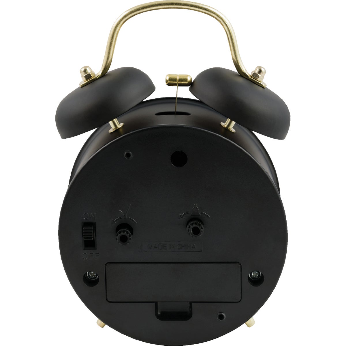 La Crosse Clock Co. Black Twin Bell Alarm Clock Image 7