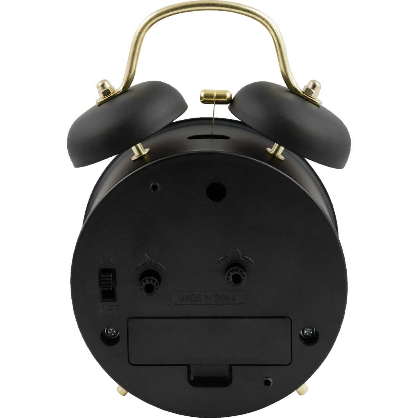 La Crosse Clock Co. Black Twin Bell Alarm Clock Image 7