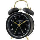 La Crosse Clock Co. Black Twin Bell Alarm Clock Image 1