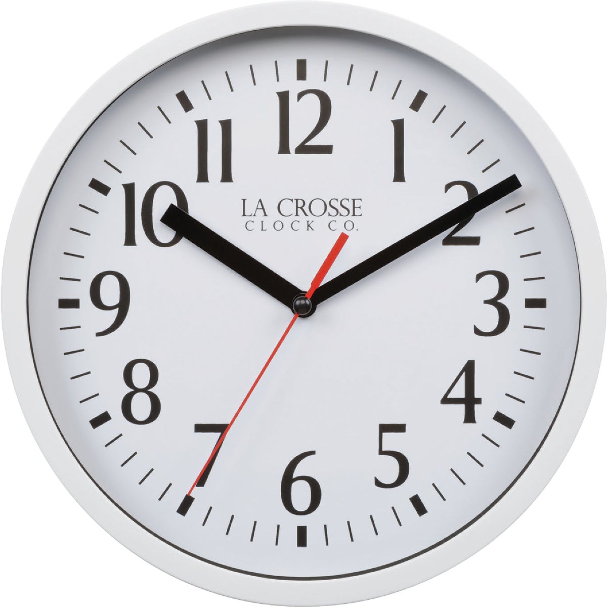 La Crosse Technology 8 In. White Basics Analog Wall Clock