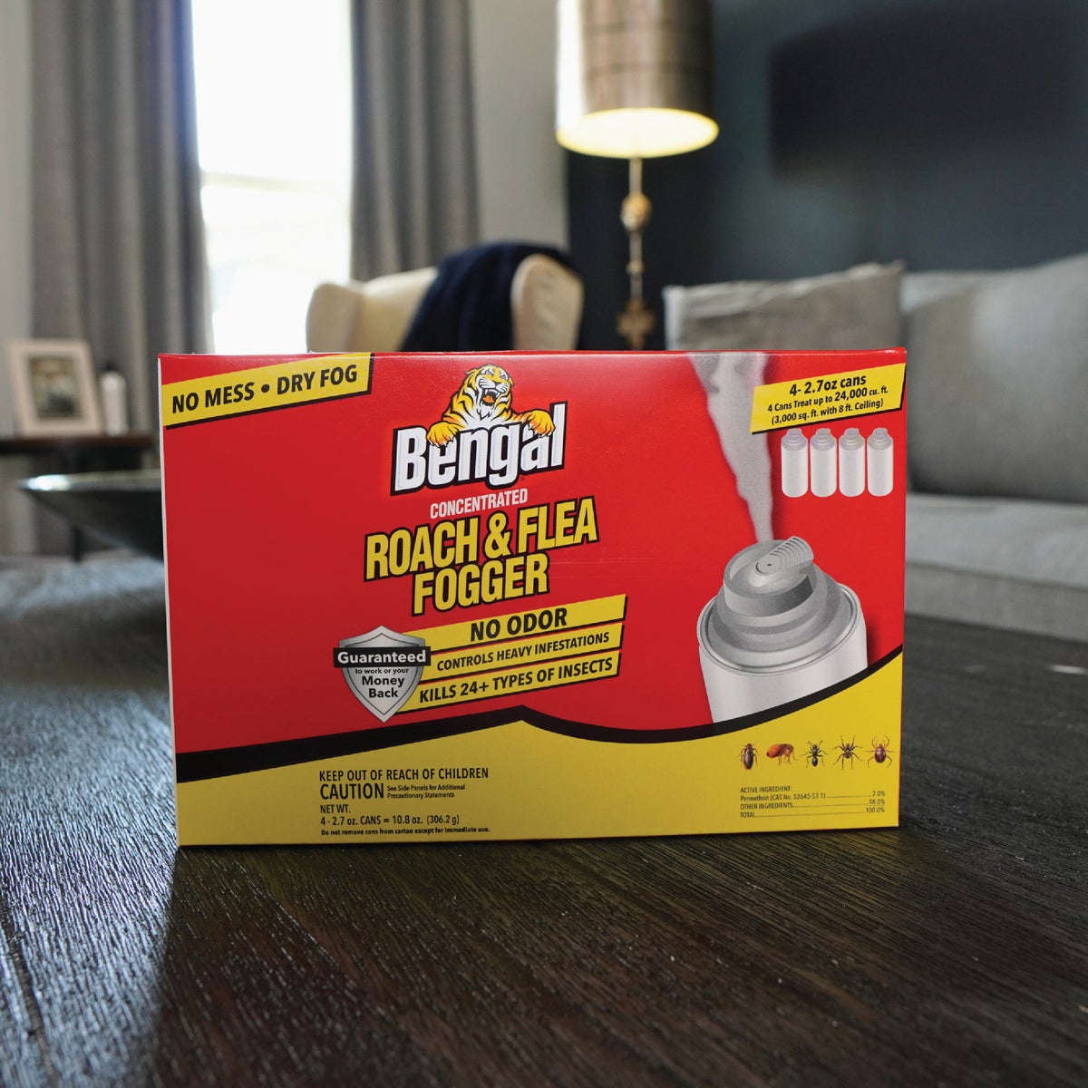 Bengal 2.7 Oz. Roach & Flea Indoor Insect Fogger, (3-Pack) Image 2
