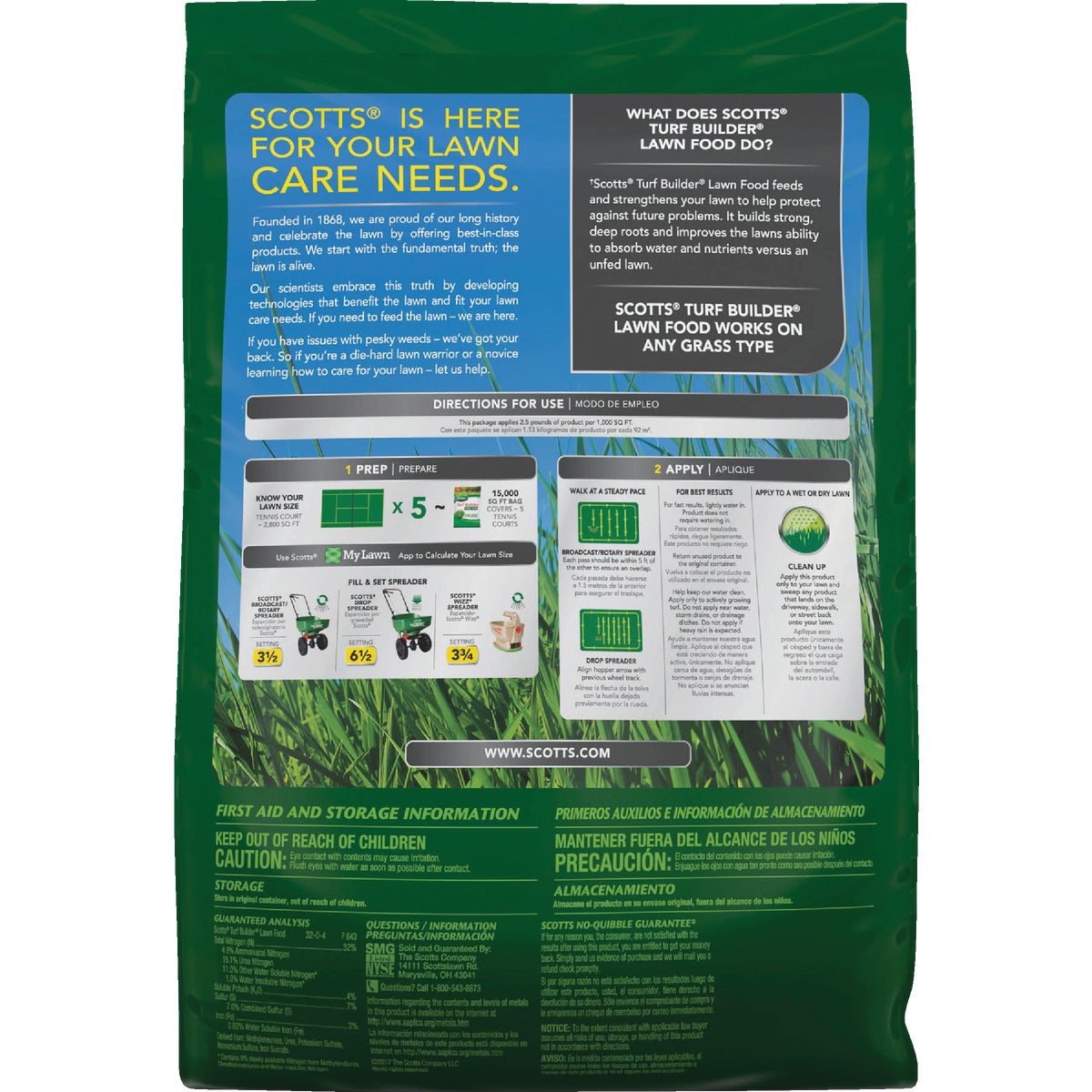 Scotts Turf Builder 37.5 Lb. 15,000 Sq. Ft. Lawn Food Image 5