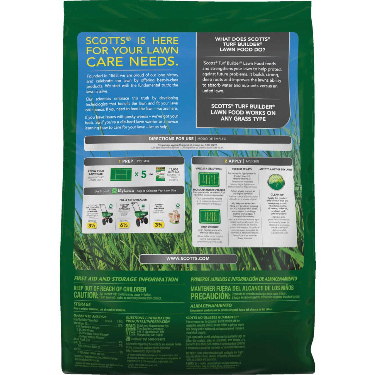 Scotts Turf Builder 37.5 Lb. 15,000 Sq. Ft. Lawn Food Image 5