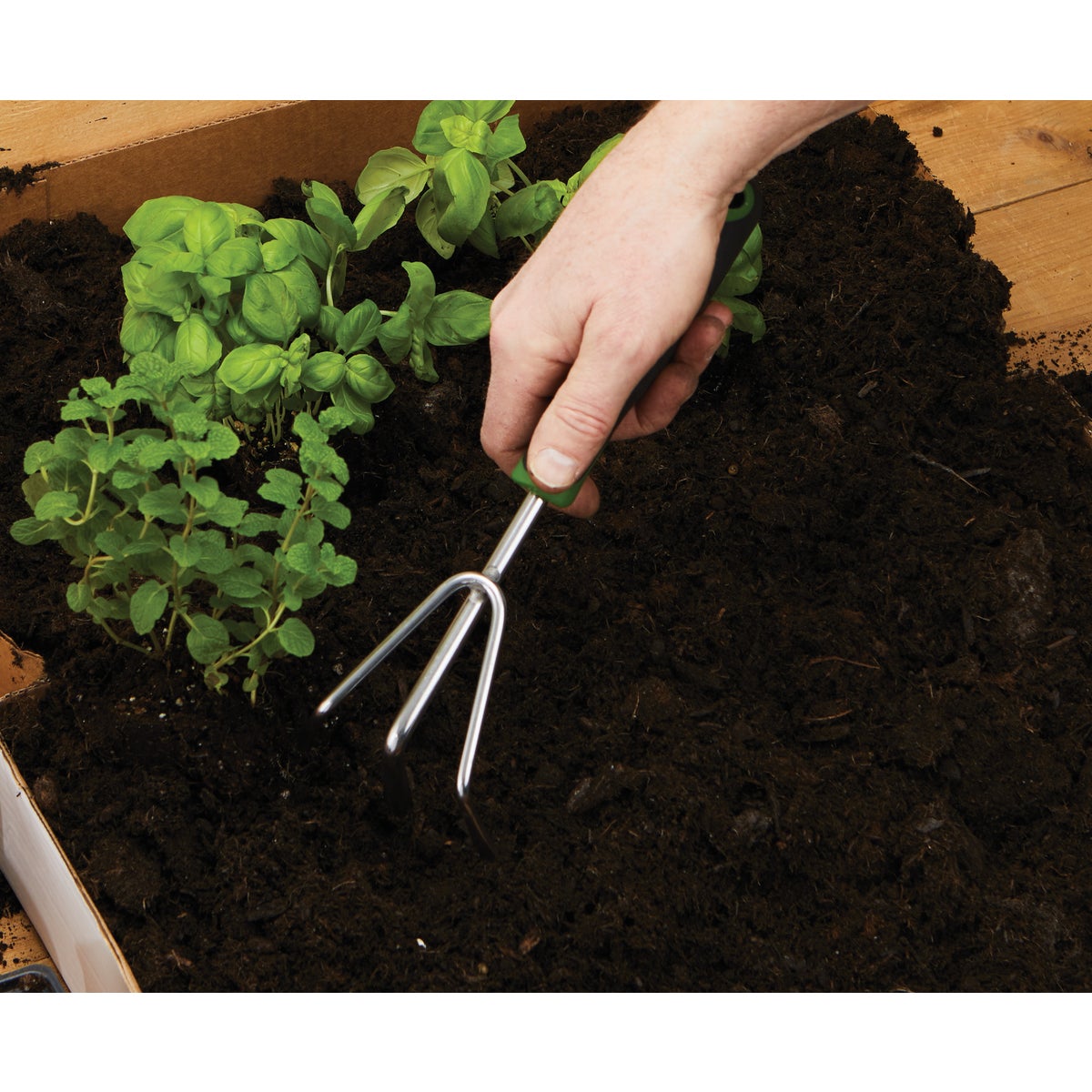 Best Garden 12 In. Chrome-Plated Hand Cultivator Image 4