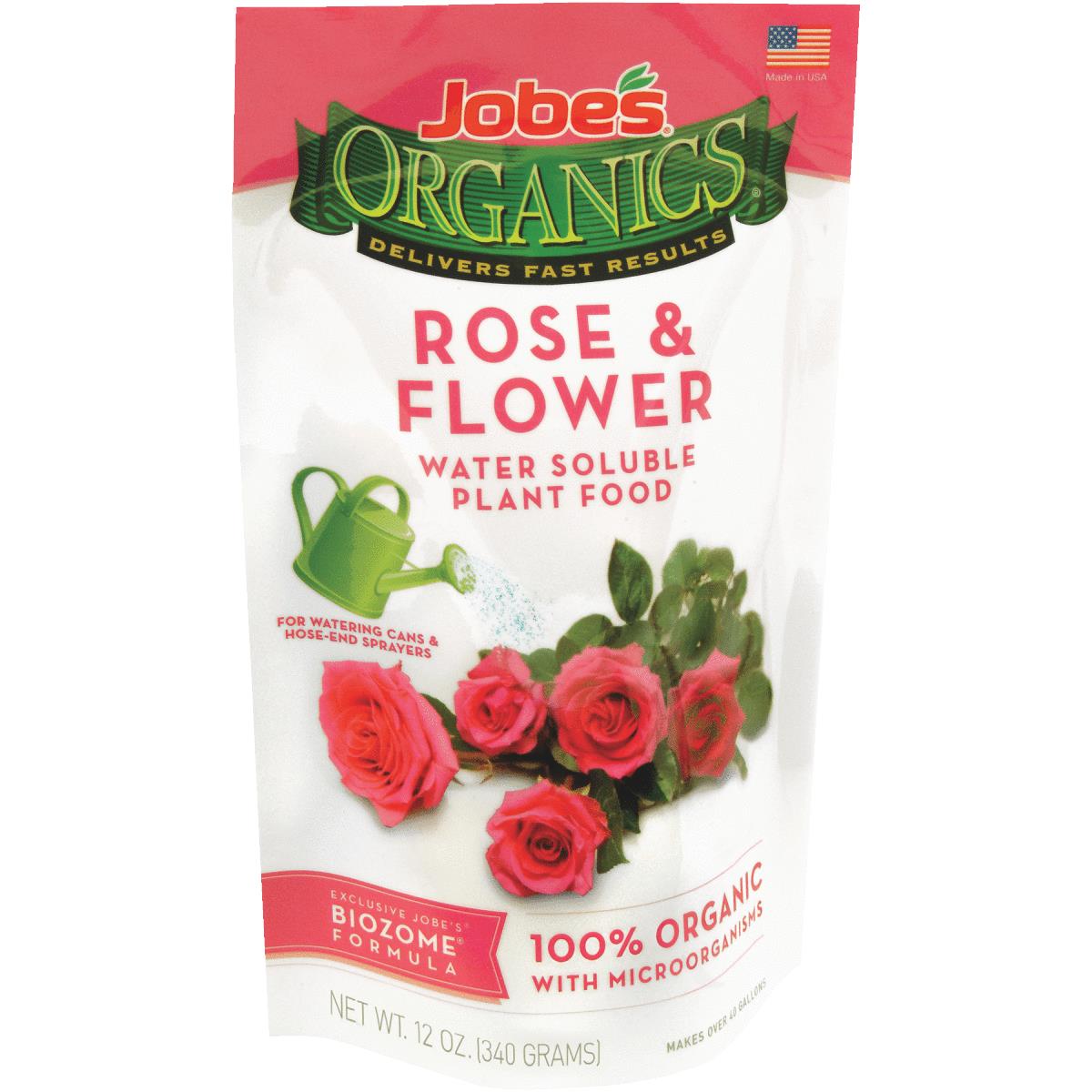 12OZ ORG ROSE &FLWR FERT