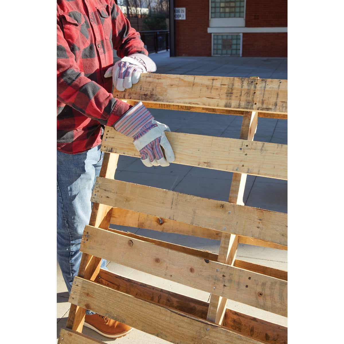 Do it Best Men's Large Lightweight Leather Work Glove (3-Pack) Image 3