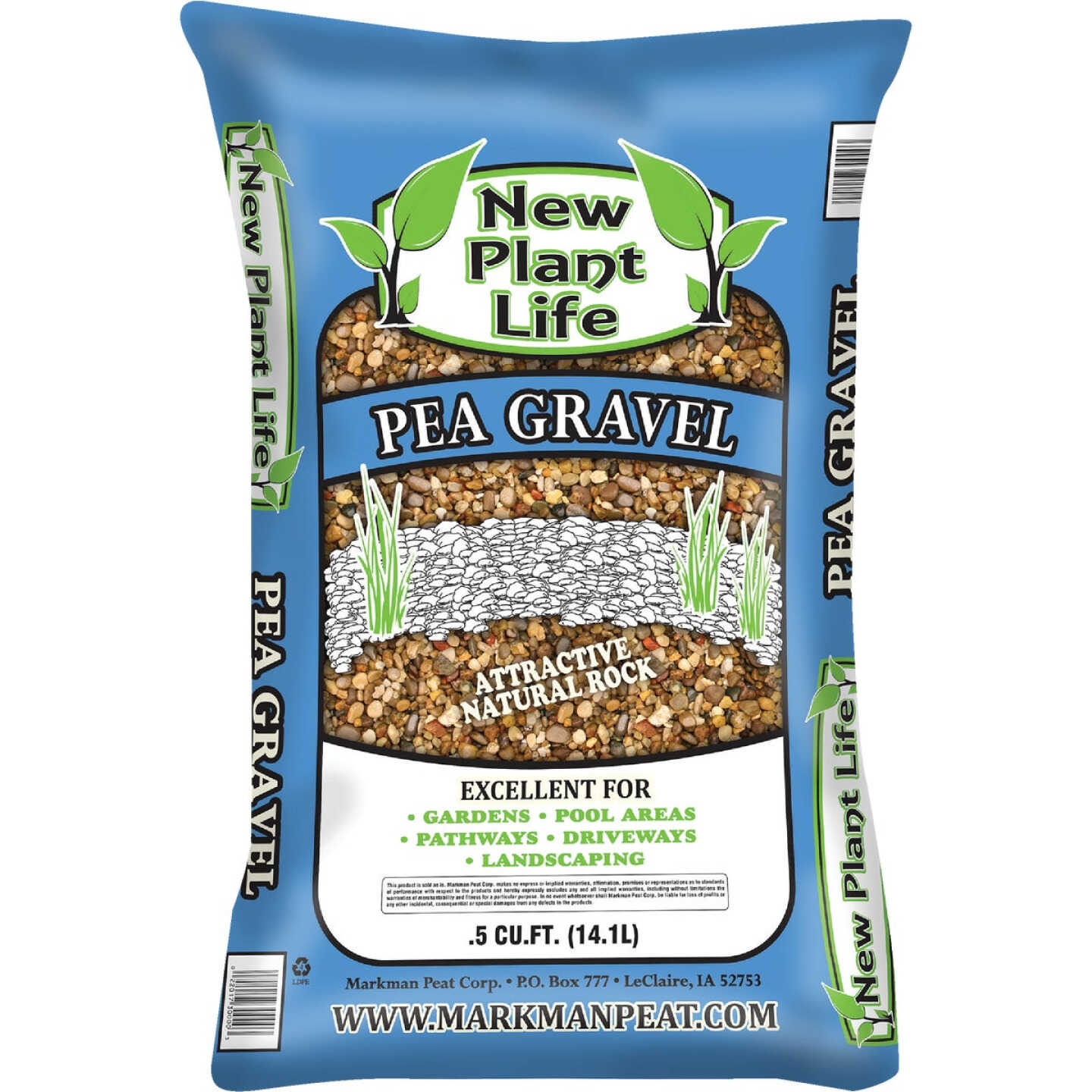 New Plant Life 0.5 Cu. Ft. Pea Gravel Image 1